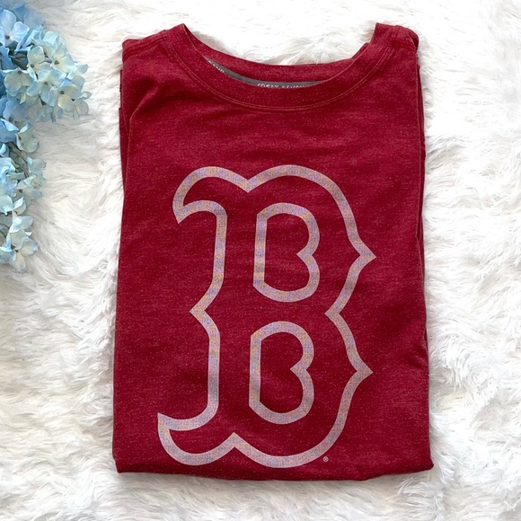 47 Other - '47 BRAND Boston Red Sox Logo Short Sleeve T-Shirt Red Men's Size L 47 Forward